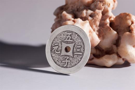 矩德泉坊 纯银手作  五子三元背天下太平（4.8厘米版）501 商品图3