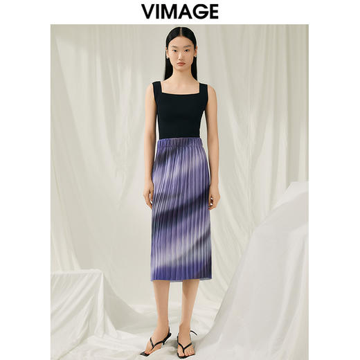 VIMAGE纬漫纪夏季新款显瘦吊带针织衫V1901518 商品图7