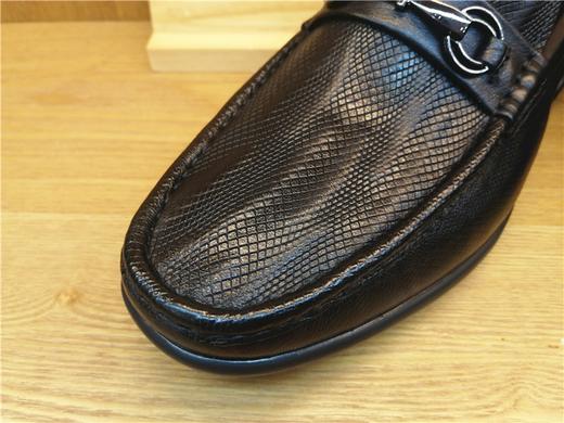 豪行11336565浅口青年休闲鞋户外头层牛皮圆头春秋中年男鞋 商品图4