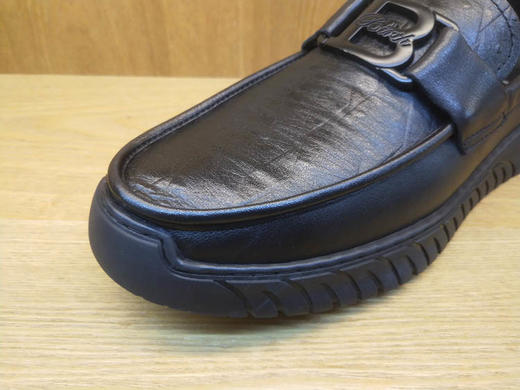 2021秋季新款豪行男鞋11318324牛皮软底厚底乐福鞋男商务皮鞋单鞋 商品图4