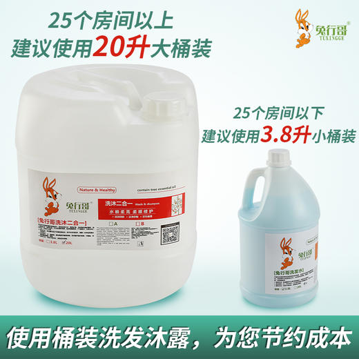 3.8升桶装洗发水/沐浴露 商品图2