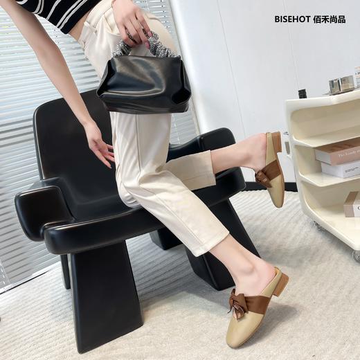 新品 韩版蝴蝶结玛丽珍包头拖鞋947B32525 商品图7
