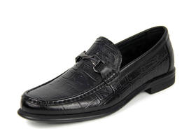 豪行潮鞋春新款11166162一脚蹬休闲皮鞋男时尚豆豆鞋柔软透气单鞋