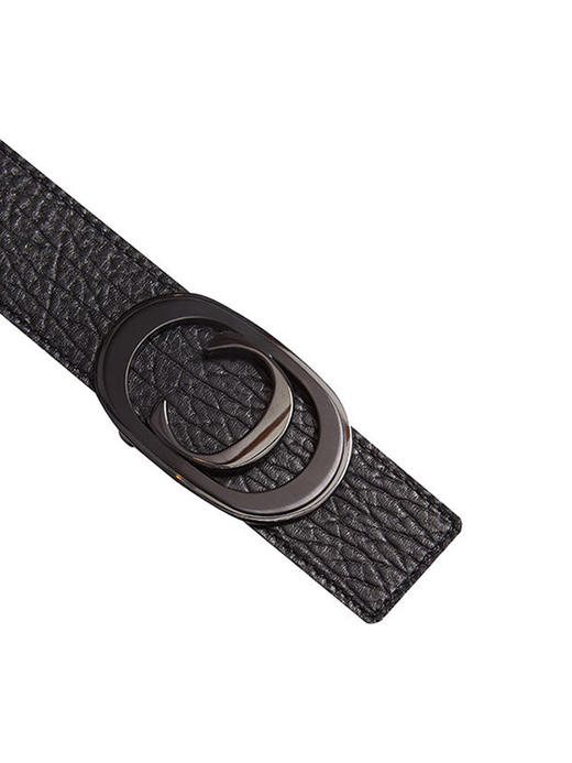 callisto黑色牛皮革皮带 SPBLF008BK 商品图1