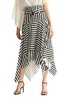 SUMMER & SAGE 黑白条纹不规则半裙 1879 商品缩略图0