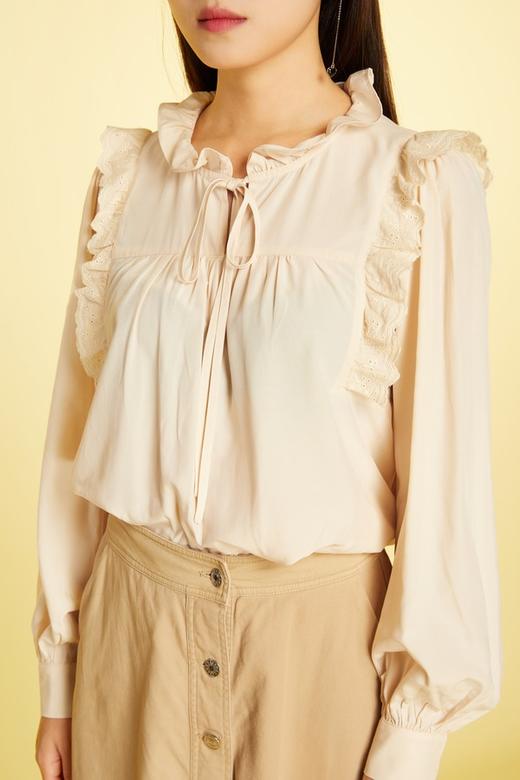 amadella 淡黄色荷叶边上衣 11443 商品图3