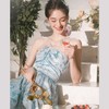 【孤品样衣，不退不换】【港岛风铃】温婉甜美仙气蝴蝶钉珠连衣裙女2023春季新款 商品缩略图2
