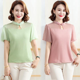 YCE A458-2229洋气雪纺减龄中年小衫