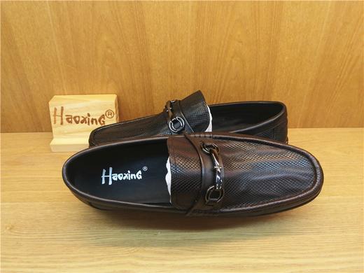 豪行11336565浅口青年休闲鞋户外头层牛皮圆头春秋中年男鞋 商品图3