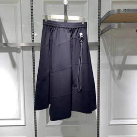 太平鸟女装不规则长裙ASGFC2102黑色