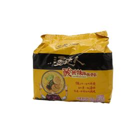 统一汤达人酸辣豚骨袋面130g*5连包(6925303710910)