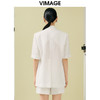 VIMAGE纬漫纪夏季新款通勤纯色短袖宽松西装外套V1903512 商品缩略图4
