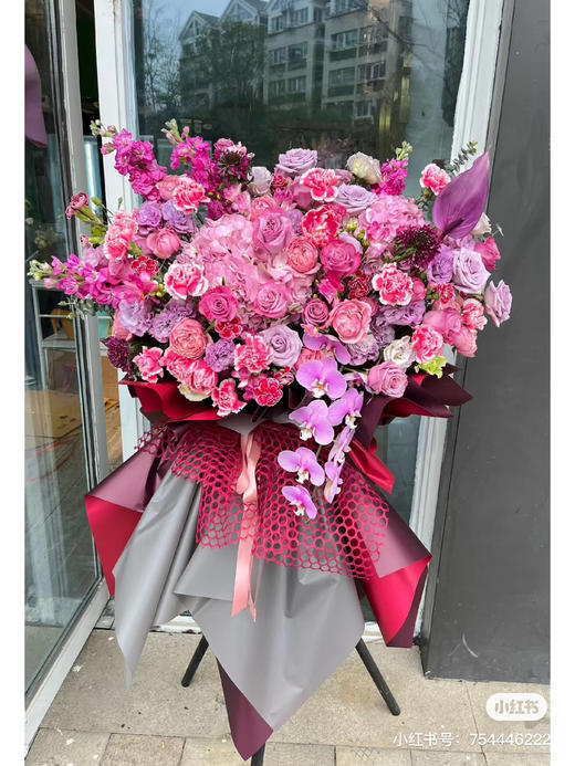 木头开业三脚花篮架 商品图3