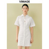 VIMAGE纬漫纪夏季新款时尚百搭简约通勤衬衫连衣裙V1907517 商品缩略图0