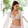 HSIA遐轻薄内衣全罩杯双杯面蕾丝花叶钢圈稳固承托大胸显小文胸【叶子与花】 商品缩略图0