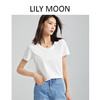 【夏季定制】LILY MOON情侣款天丝汉麻V领圆领气质休闲纯色短袖T恤（全部‘’现货 商品缩略图4