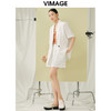 VIMAGE纬漫纪夏季新款通勤纯色短袖宽松西装外套V1903512 商品缩略图1