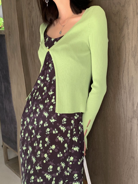 太平鸟女装刘雯&PEACEBIRD联名开衫A1EDC2D99军绿