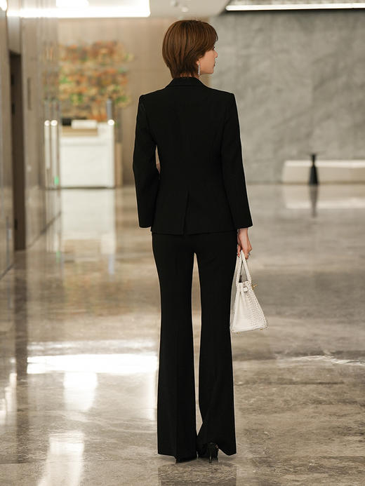 黑色西装套装女2023春季新款设计感气质总裁西服职业两件套 商品图3