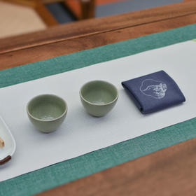 羽诗制造出品 清风拂岸套装茶具茶巾文创礼盒