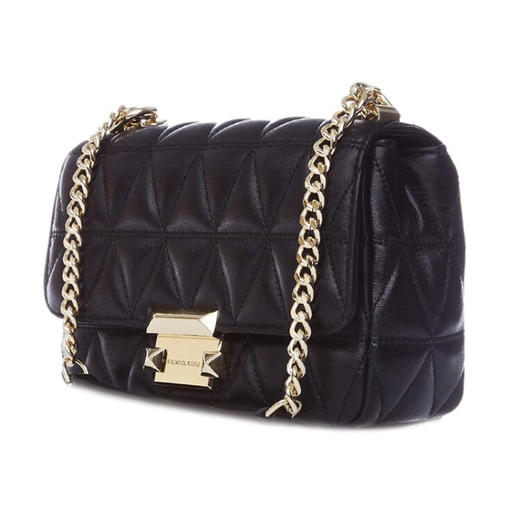 【品牌授权】迈克.科尔斯（MICHAEL KORS）女士SLOAN系列小号单肩斜挎包30S7GSLL1L BLACK 商品图0