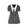 太平鸟女装品质通勤格纹连衣裙A5FAC2D23彩色格纹 商品缩略图0