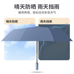 【好物推荐】全自动晴雨两用收缩大号结实抗风防晒手电筒照明雨伞