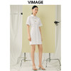 VIMAGE纬漫纪夏季新款时尚百搭简约通勤衬衫连衣裙V1907517 商品缩略图3