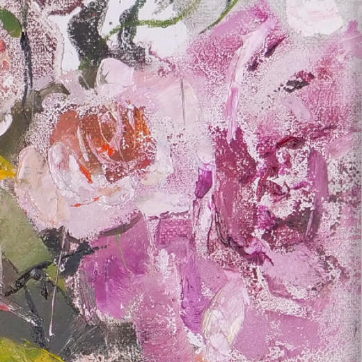 李柳燕《阳春》油画 33CM*28CM 约0.8平尺 布面（已装框）【原作编号YH0008】 商品图3