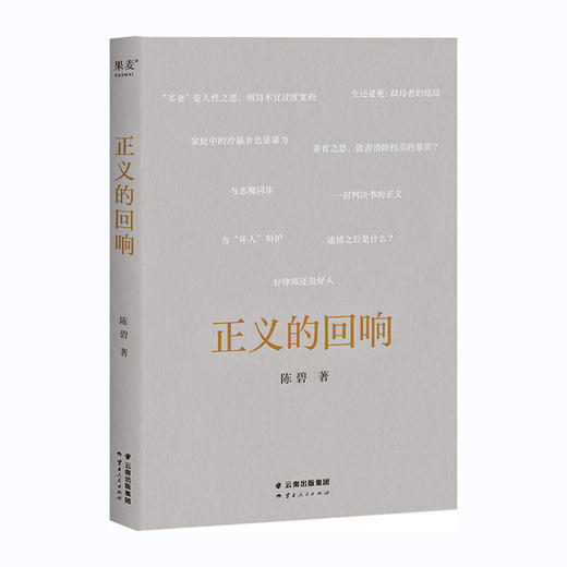 正义的回响/云南人民出版社/陈碧/9787222212305 商品图0