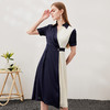 EITIE爱特爱夏季新款优雅气质V领洋气显瘦束腰连衣裙女7007726 商品缩略图1