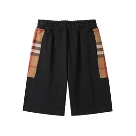 满减活动 S码（135-155斤）B家新款经典格子拼接中裤