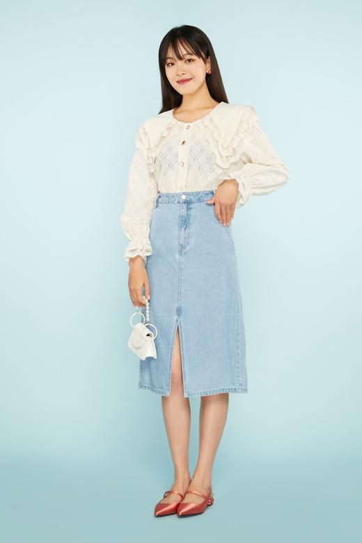 amadella 蕾丝边娃娃领衬衣 11221 商品图1