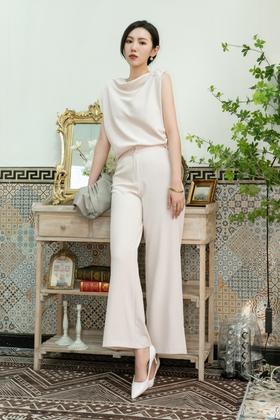 Le Malene 高端气质设计感阔腿裤套装 13224
