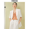 VIMAGE纬漫纪夏季新款通勤纯色短袖宽松西装外套V1903512 商品缩略图3