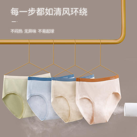 冰丝无痕女士内裤 裆部抗菌女士内裤 商品图6