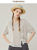 Famecoco范可儿独特设计不规则上衣女显瘦夏季别致T恤FAB3BB004 商品缩略图4