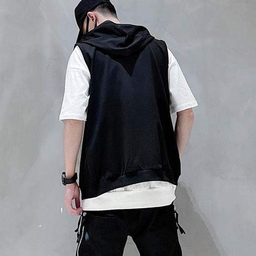 裁缝学苑MQ24 无袖连帽运动马甲纸样男装帽衫背心开衫打版裁剪板 商品图2