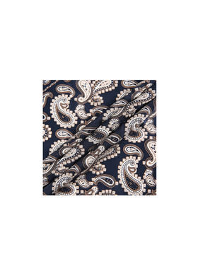 callisto蓝色全桑蚕丝丝巾 FRSCF013C