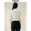 VIMAGE纬漫纪夏季新款简约短款衬衫女上衣衬衣V1909512 商品缩略图4