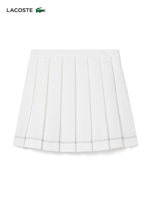 【海南专供价】Lacoste法国鳄鱼女装新款休闲运动半身裙短裙百褶裙JF6414-98 商品图2