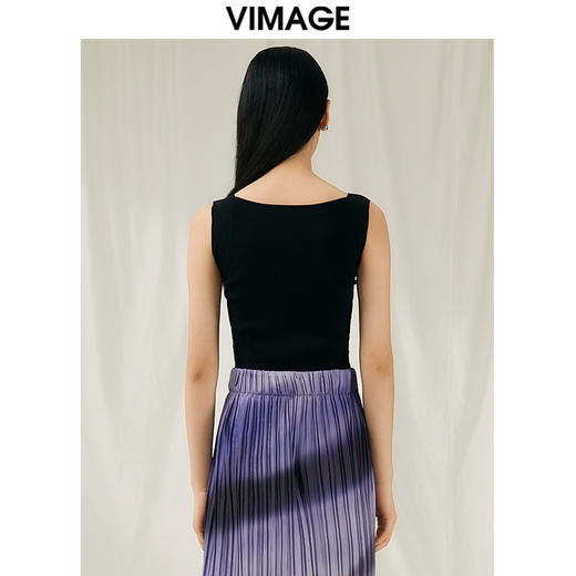 VIMAGE纬漫纪夏季新款显瘦吊带针织衫V1901518 商品图10
