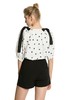SUMMER & SAGE 黑色心形蝴蝶结短版上衣 2772 商品缩略图2