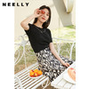 NEELLY纳俪气质印花半身裙女不对称裙摆设计A字裙中长款夏季新款N23044E05508 商品缩略图3