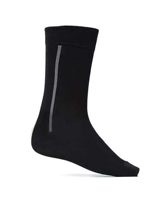 callisto黑色白条纹长袜 棉混纺SNSCK005BK 商品图0