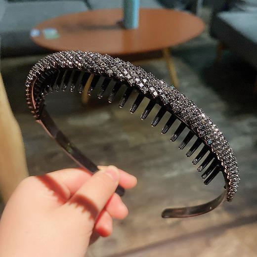 DD-发箍女洗脸用压发简约头箍卡子带齿防滑发夹头窟碎发发卡发捆头饰 商品图7