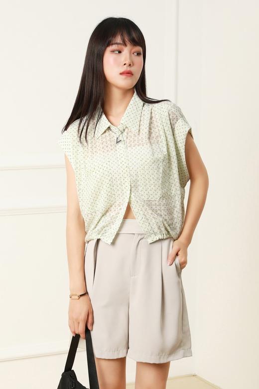 WHO KNOWS 落肩几何图案上衣 12838 商品图0