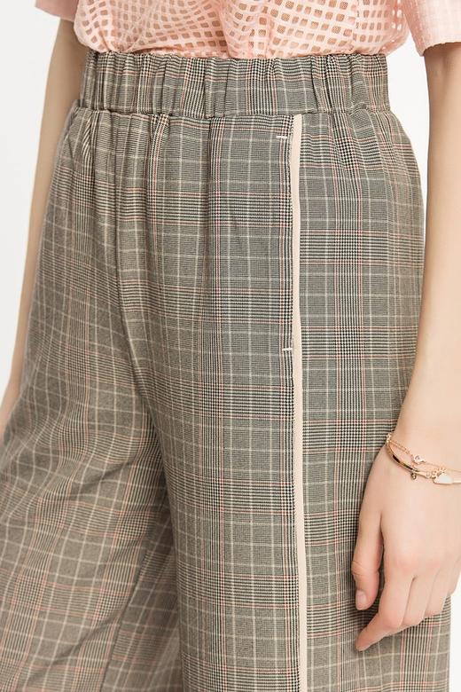 SUMMER & SAGE 卡其色格纹直筒裤 1752 商品图3