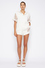 Jonathan Simkhai - Rossi Cotton Mesh Short-sleeved Polo-Natural - 乔纳森·希姆凯-女装-白色 商品缩略图2