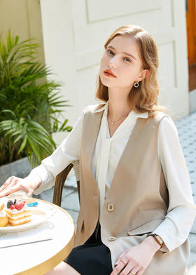 【百图lulu定制】【叠穿马甲】 西装   马夹背心通勤  外套